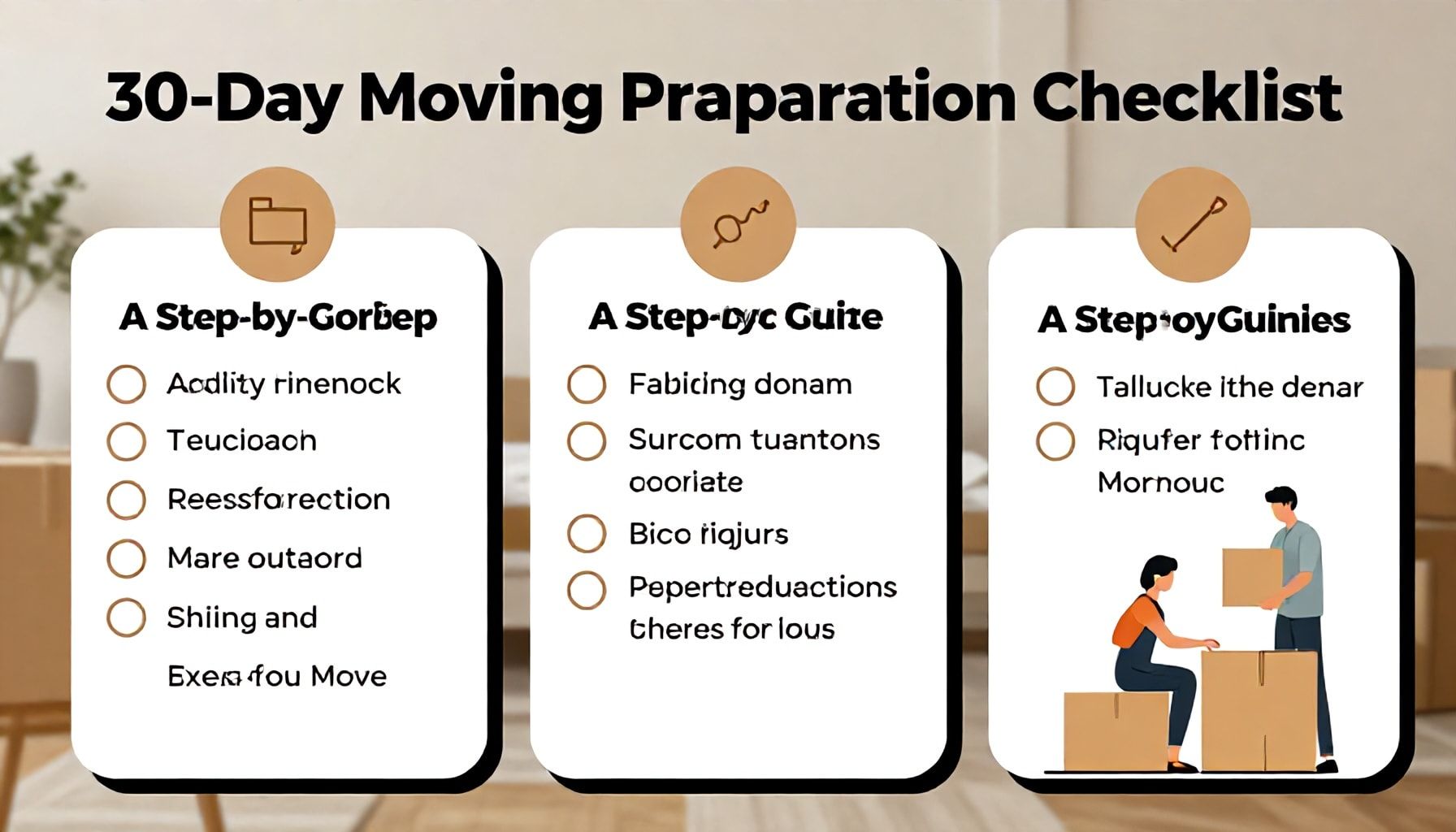 30 Günlük Taşınma Hazırlık Listesi: Hızlı ve Stresssiz Taşınma İçin Adım Adım Rehber*