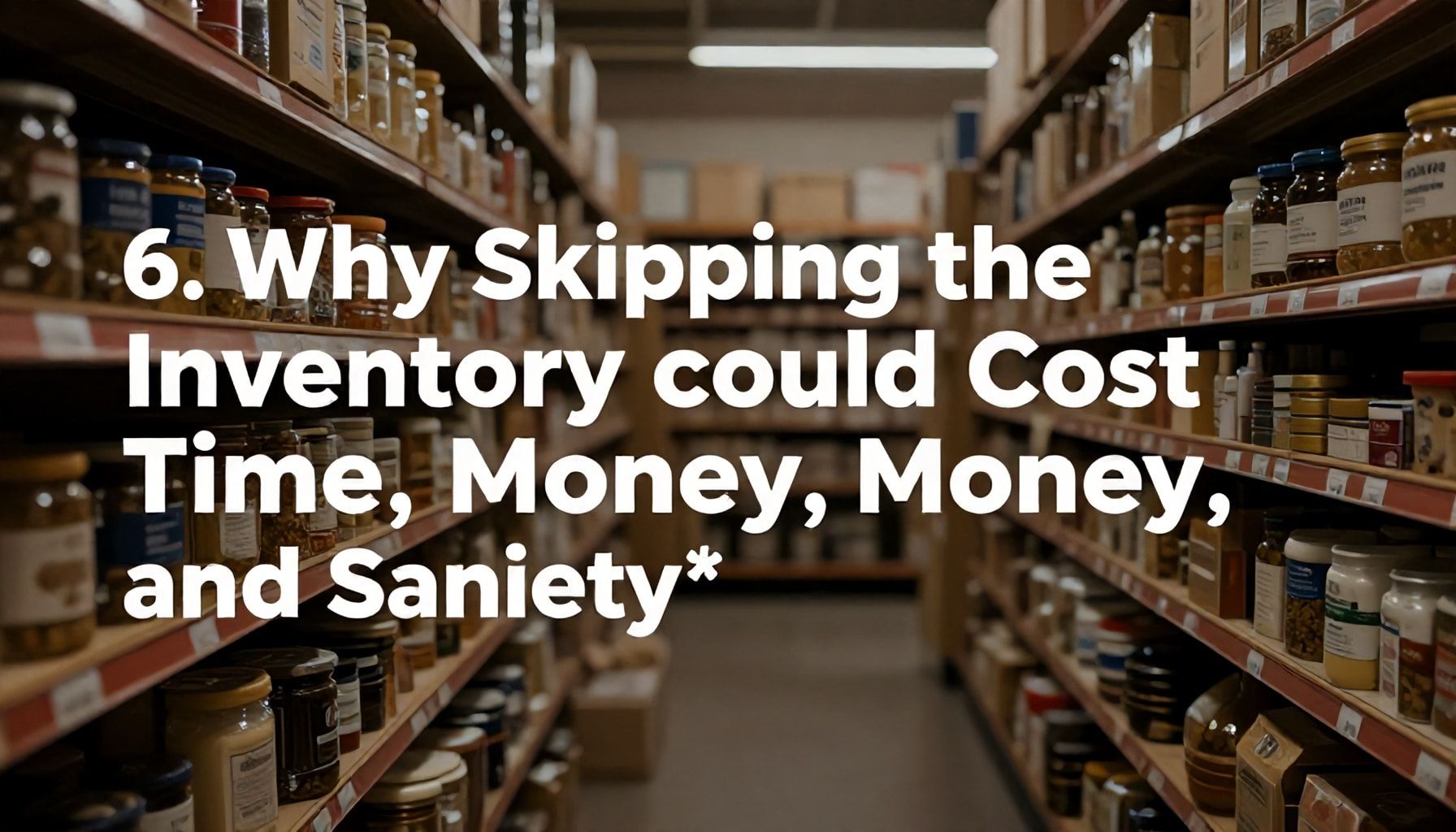 6. Why Skipping the Inventory Could Cost You Time, Money, and Sanity*