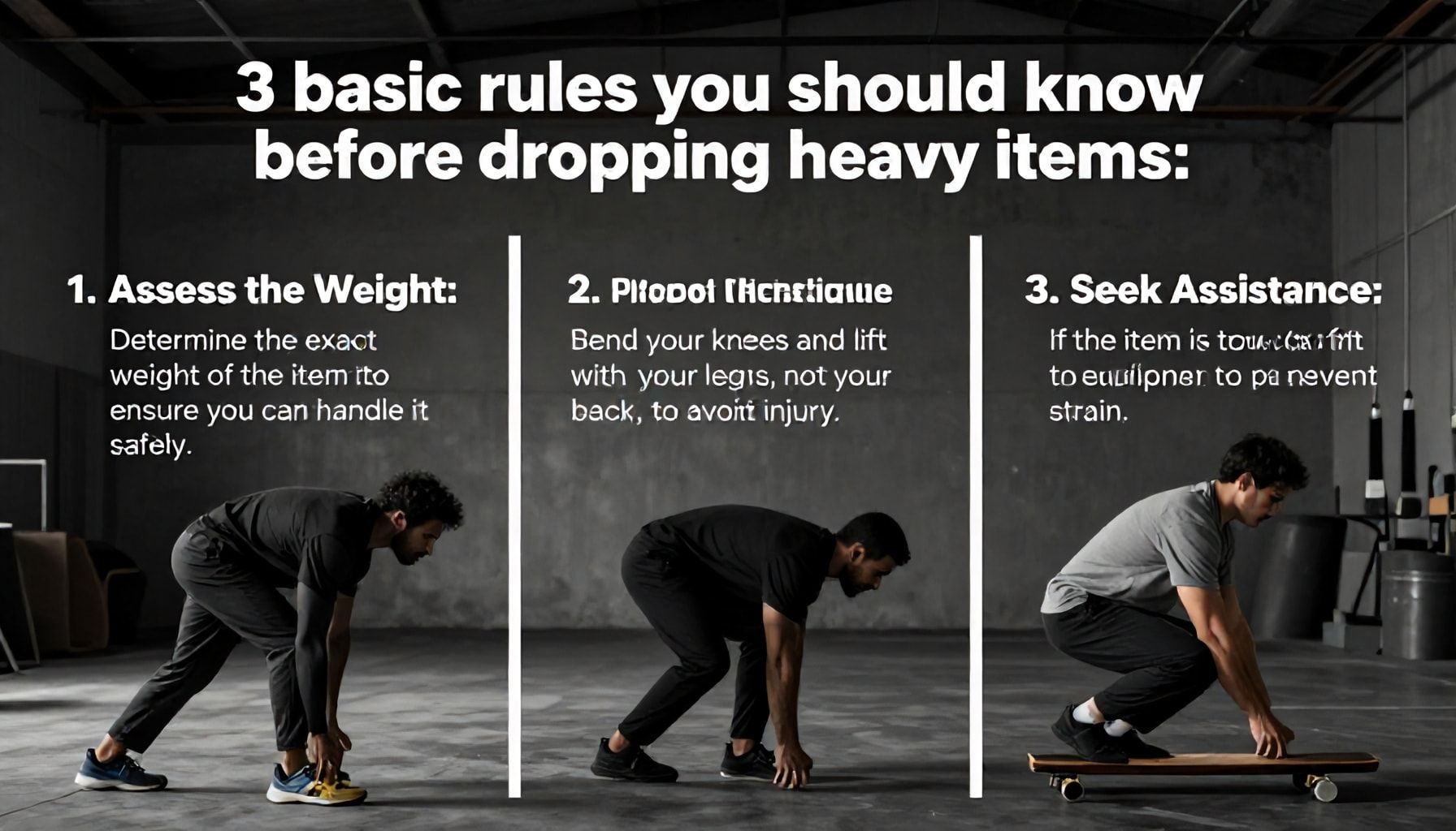 Güvenli İndirme Teknikleri: Ağır ve Kırılgan Eşyaları Koruyun 1 Ağır Eşyaları Düşürmeden Önce Bilmeniz Gereken 3 Temel Kurallı*