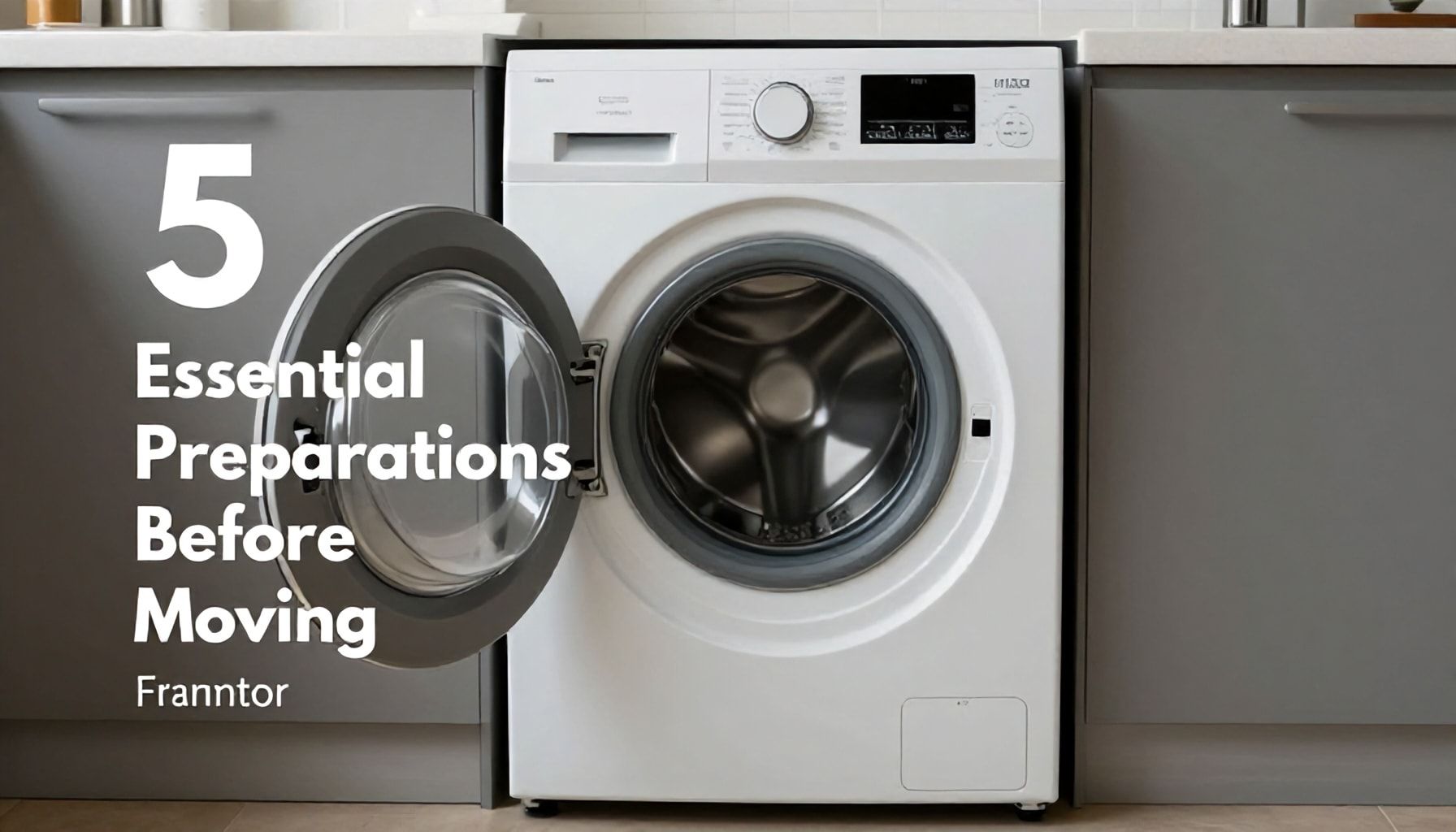 Çamaşır ve Bulaşık Makinesi Taşımayı Kolaylaştıran Hazırlıklar 1 Çamaşır Makinesini Taşımadan Önce Yapılacak 5 Temel Hazırlık*