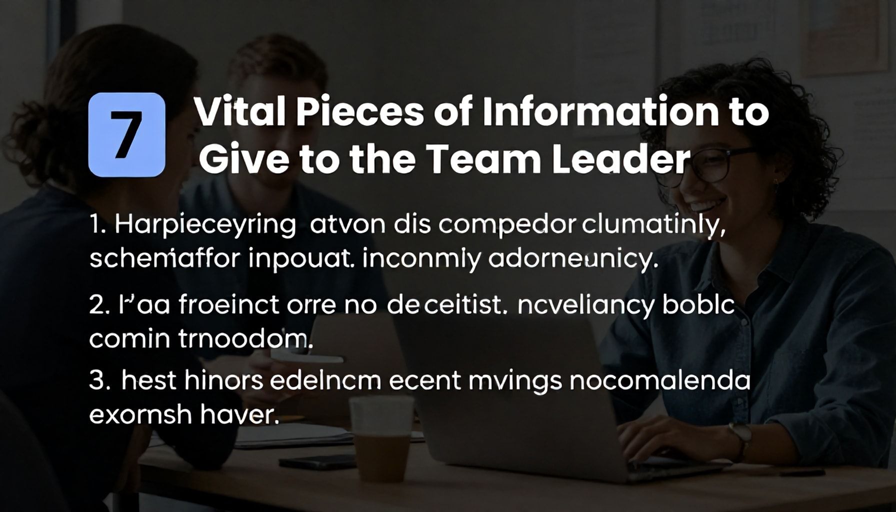 Ekip Liderine Verilmesi Gereken 7 Hayati Bilgi*