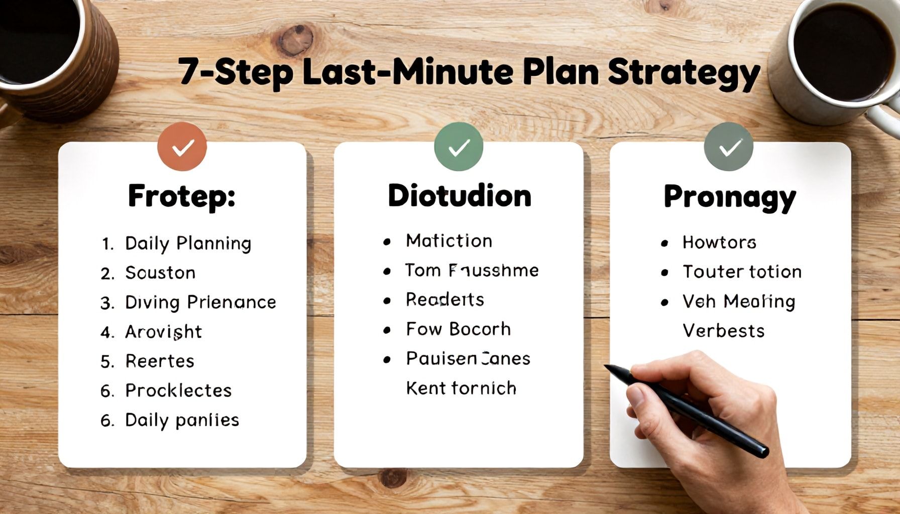 Günlük Planlama İçin 7 Adım Son Dakikaya Bırakma Stratejisi*