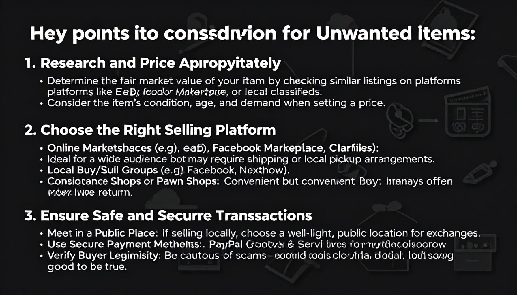 İhtiyaçsız Eşyalarınızı En İyi Fiyatla Satın 4 İhtiyaç Duyulmayan Eşyaları Satarken Dikkat Etmeniz Gereken 3 Ana Nokta*