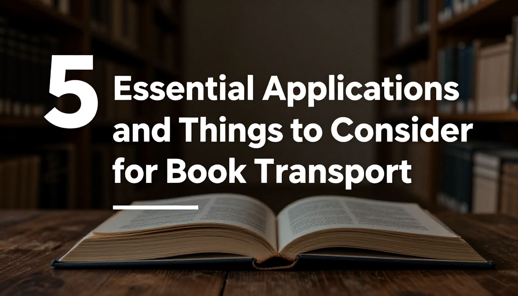 Kitap Taşıma İçin 5 Temel Uygulama ve Dikkat Edilmesi Gerekenler