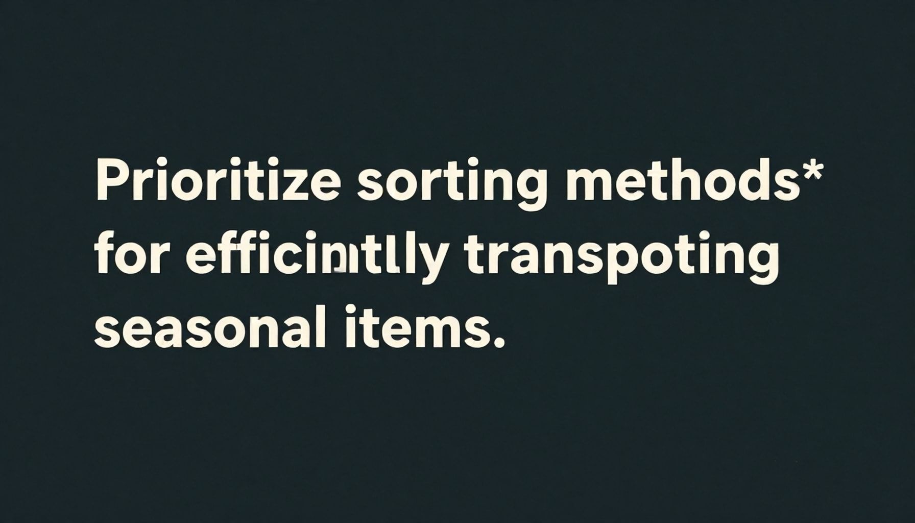 Mevsimlik eşyalarınızı verimli taşımak için öncelik sıralama yöntemleri 1 Mevsimlik eşyalarınızı verimli taşımak için öncelik sıralama yöntemleri*