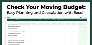 Taşınma Bütçesini Kontrol Edin: Excel ile Kolay Planlama ve Hesaplama