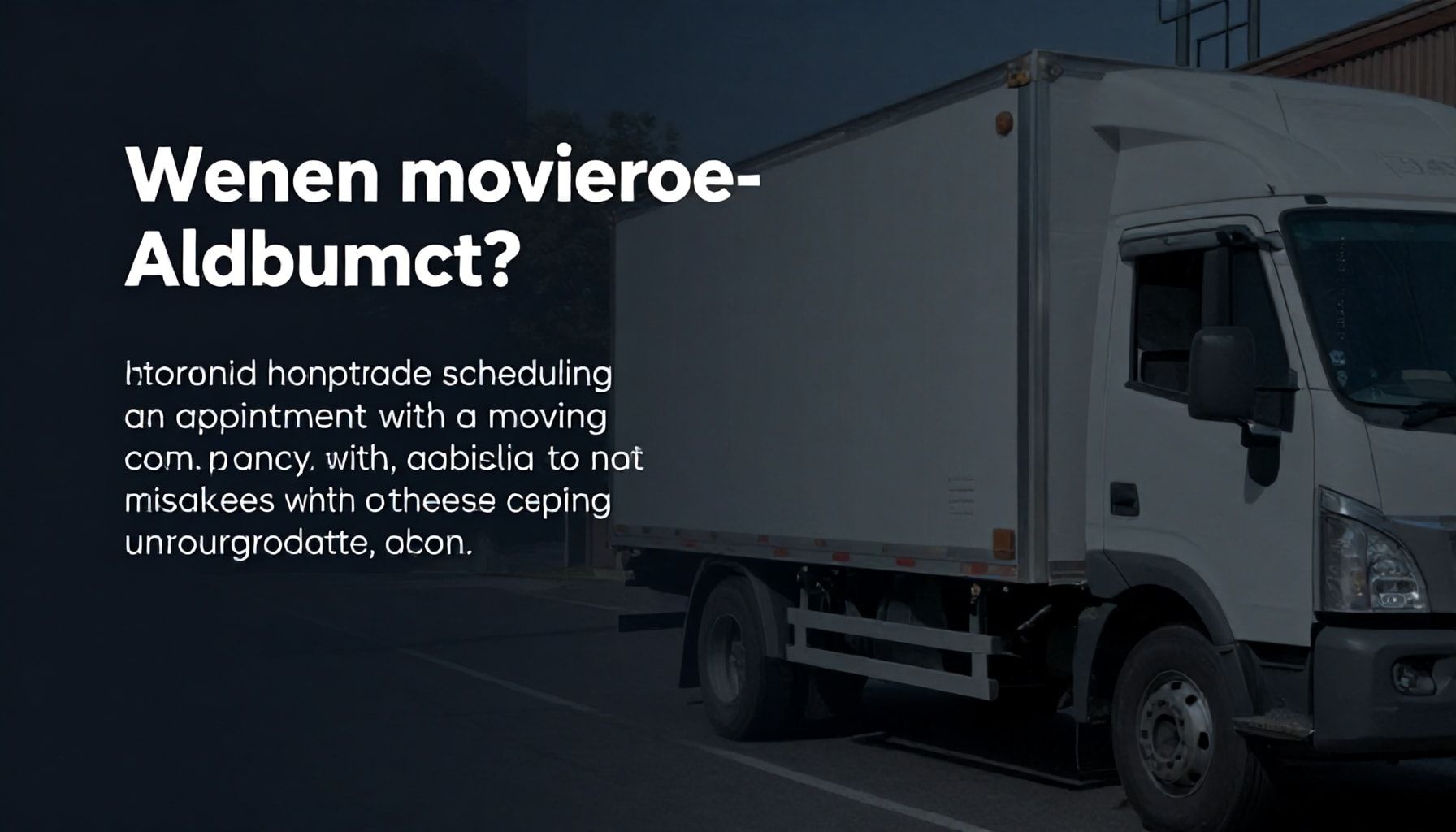 Taşınma Firmasıyla Randevu Ayarlarken Unutulmaz Hataları Önlemek İçin Bu Noktalara Dikkat Edin