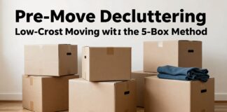 Taşınmadan Önce Eşya Ayıklama: 5 Kutu Yöntemiyle Düşük Malzemeli Taşınma