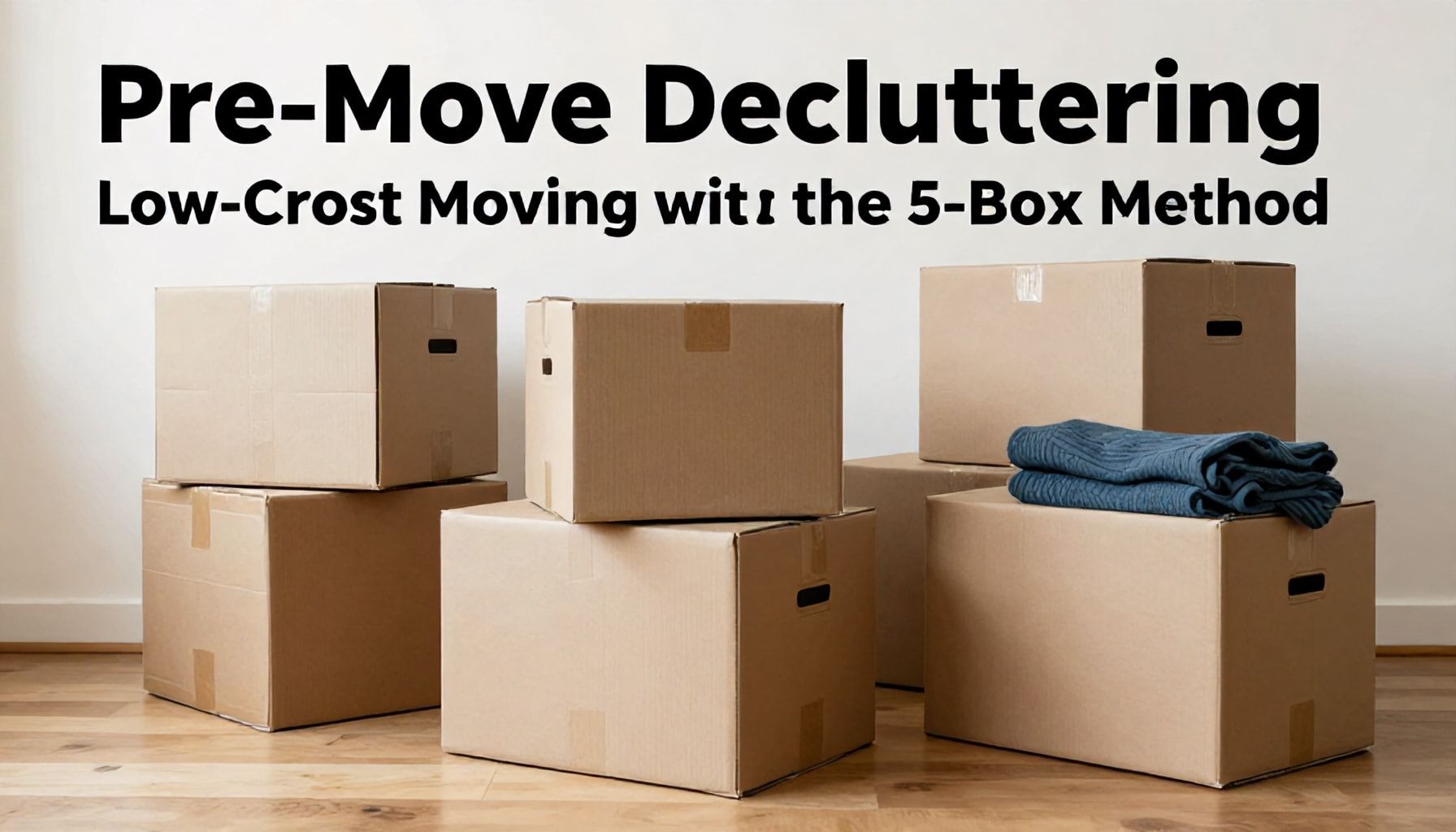 Taşınmadan Önce Eşya Ayıklama: 5 Kutu Yöntemiyle Düşük Malzemeli Taşınma