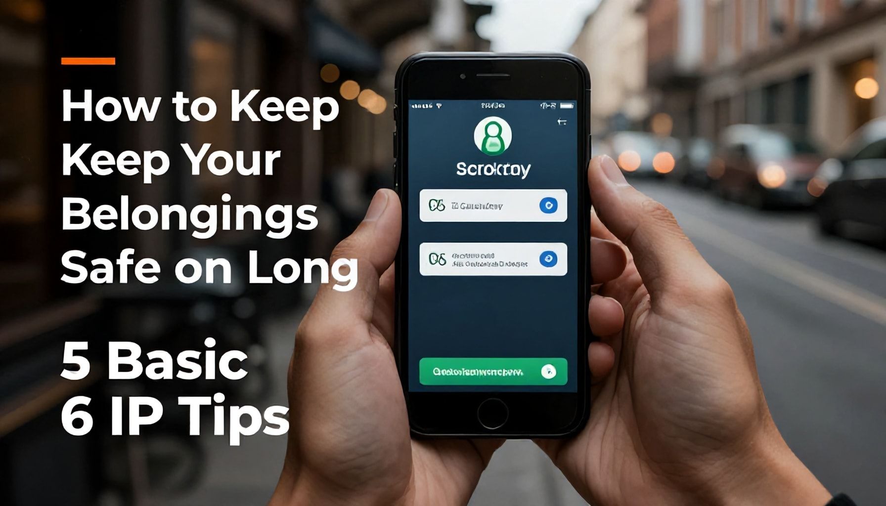 Uzun Yolculuklarda Eşyalarınızı Nasıl Güvenli Tutarım? 1 Uzun Yolculuklarda Eşyalarınızı Nasıl Güvenli Tutarım? 5 Temel IP Önerisi*